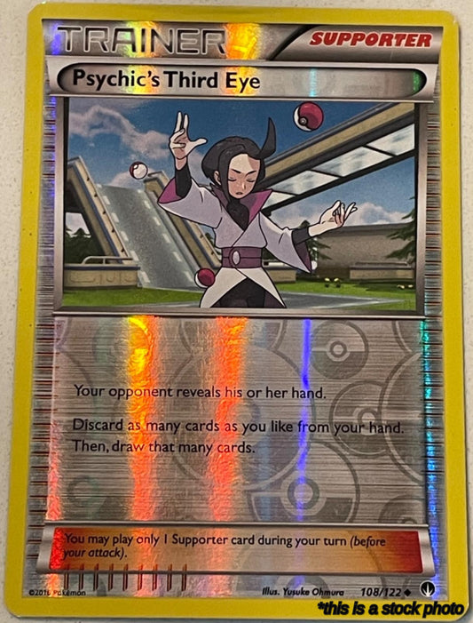 108/122 Psychic's Third Eye Uncommon Reverse Holofoil