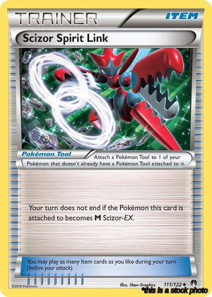 Reverse Holofoil Scizor Spirit Link [111/122 Near Mint ]