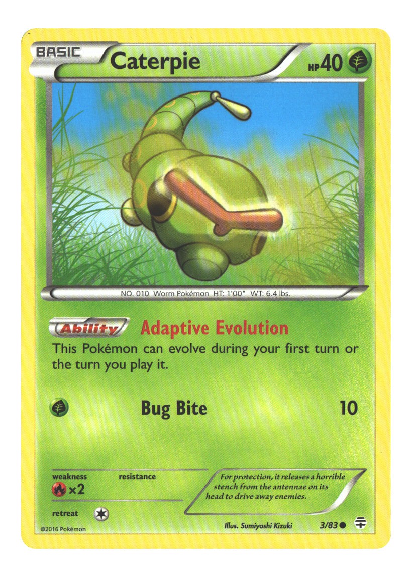 3/83 Caterpie Common Normal
