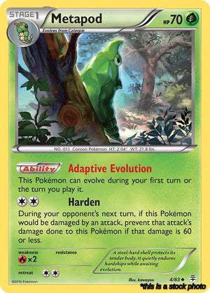 4/83 Metapod Uncommon Normal
