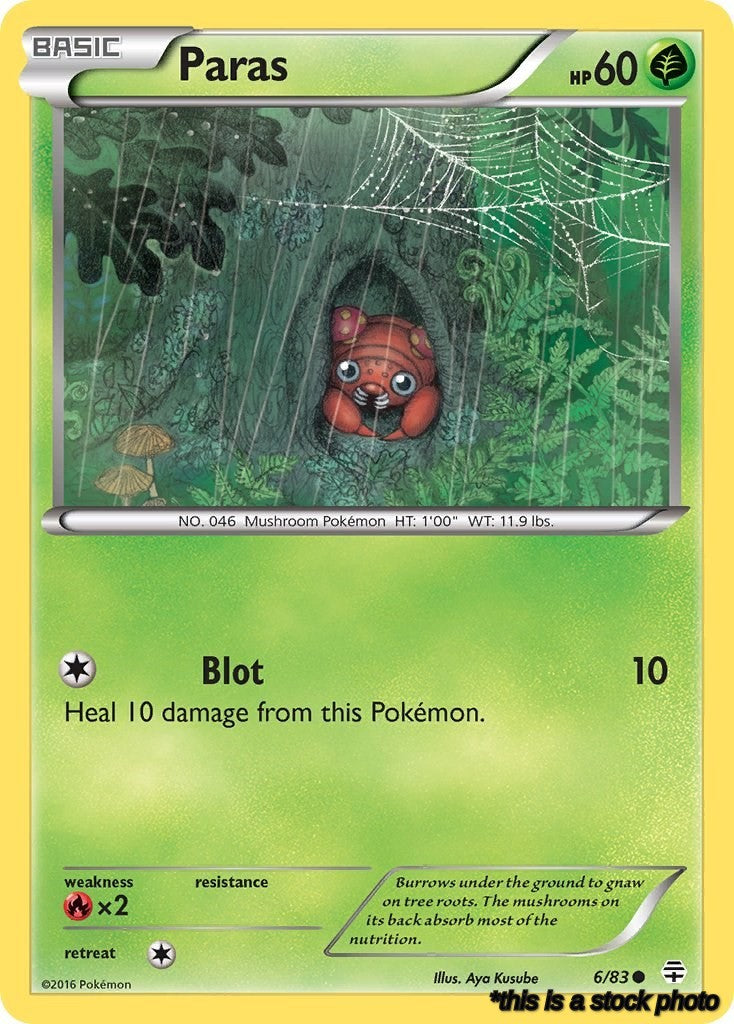 Reverse Holofoil Paras [6/83 Near Mint ]