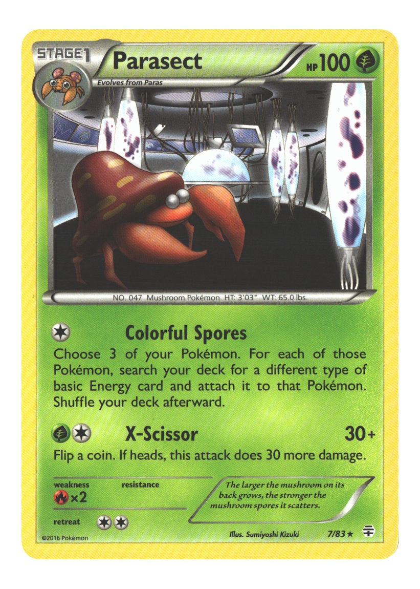 7/83 Parasect Rare Normal