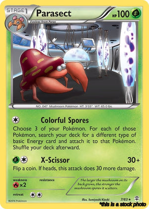 7/83 Parasect Rare Normal