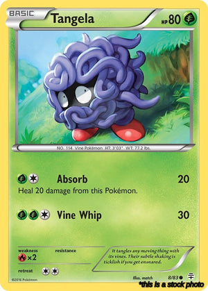 8/83 Tangela Common Reverse Holofoil