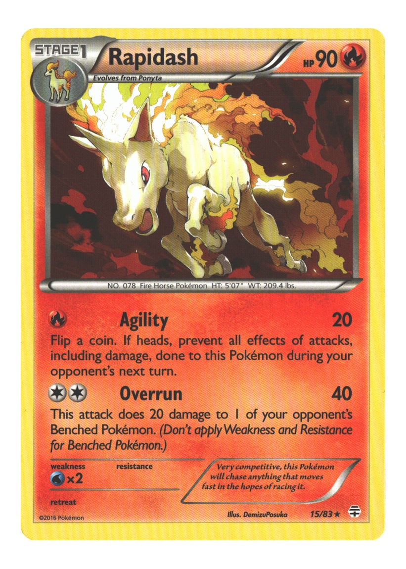 15/83 Rapidash Rare Normal