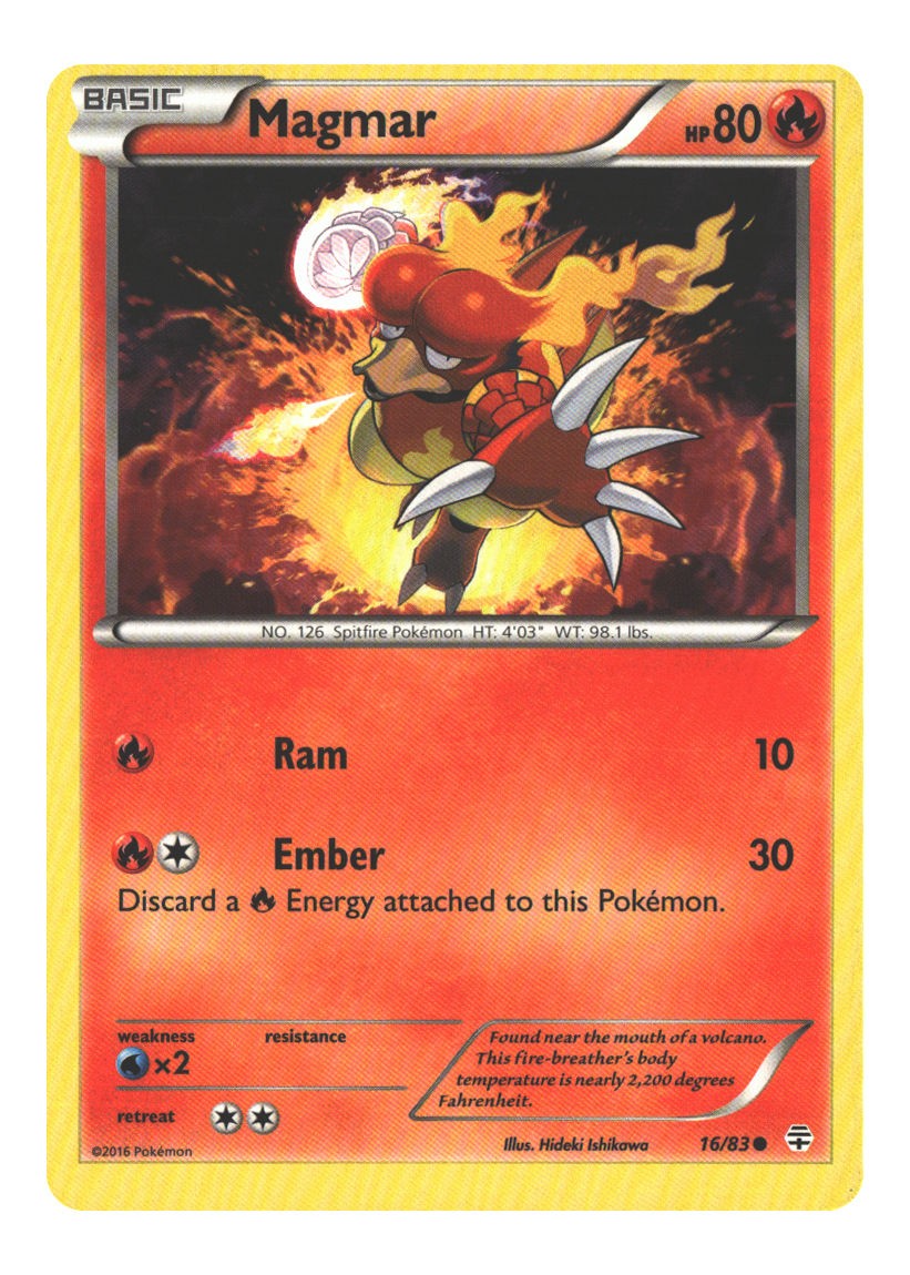 16/83 Magmar Common Normal