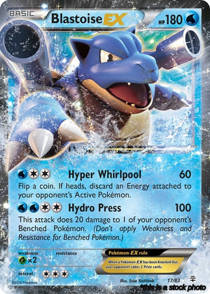 17/83 Blastoise EX Ultra Rare Holofoil