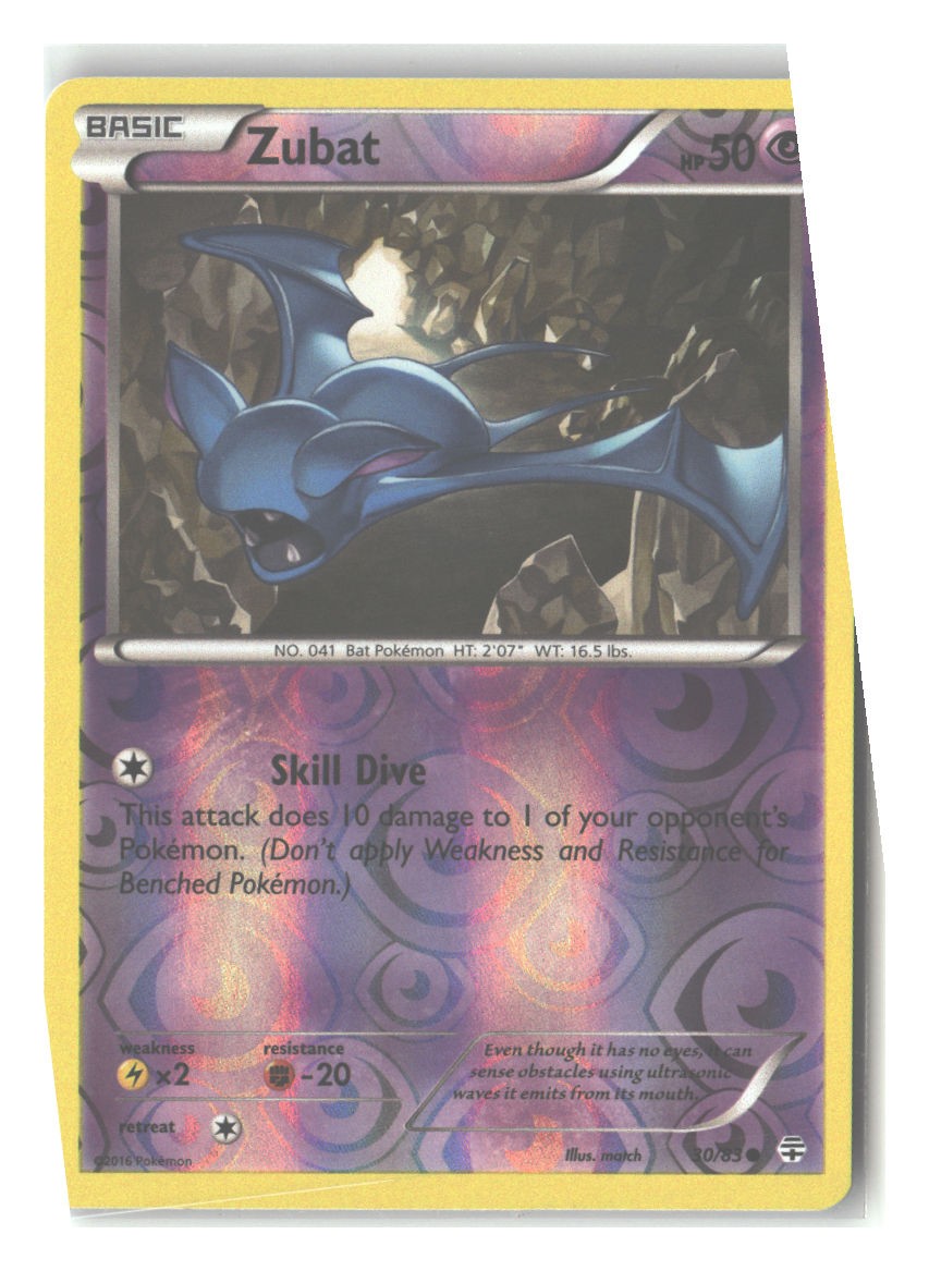 30/83 Zubat Common Reverse Holofoil