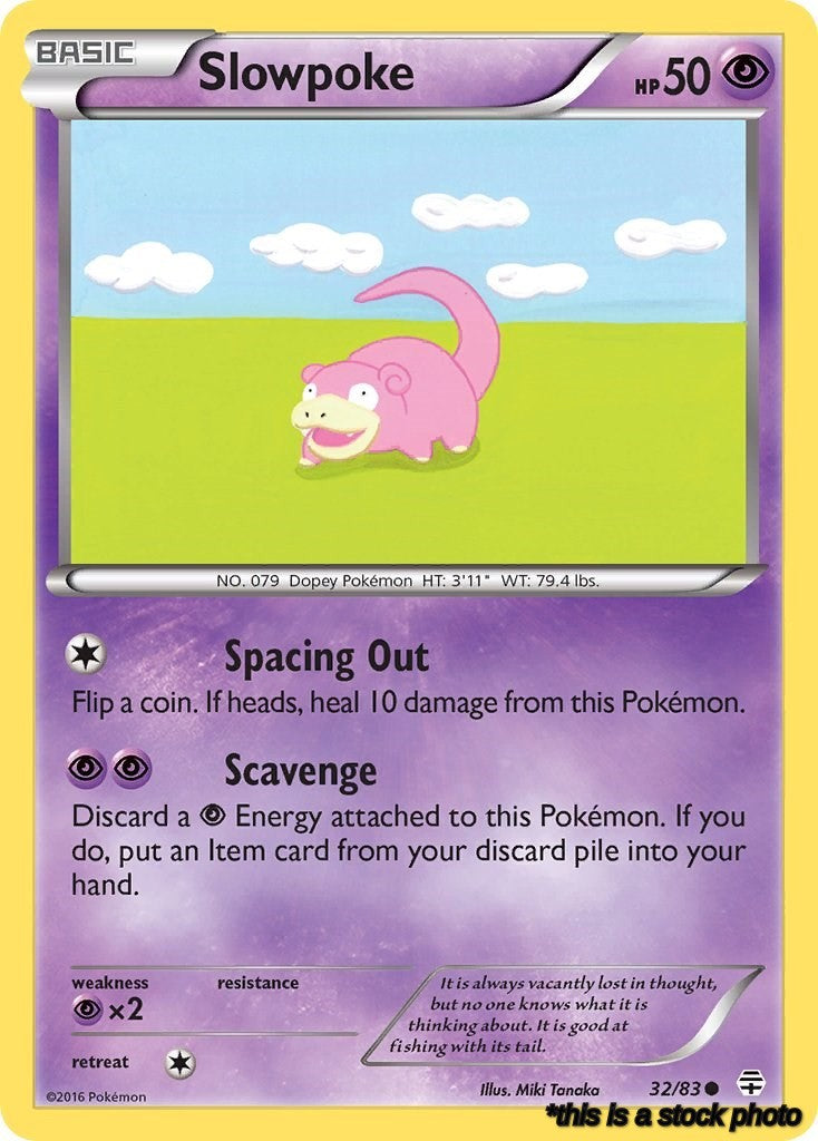 Normal Slowpoke [32/83 Lightly Played ]