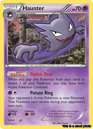 34/83 Haunter Uncommon Normal