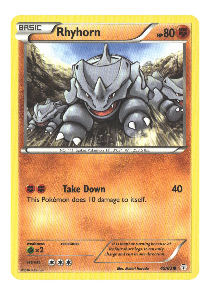 49/83 Rhyhorn Common Normal