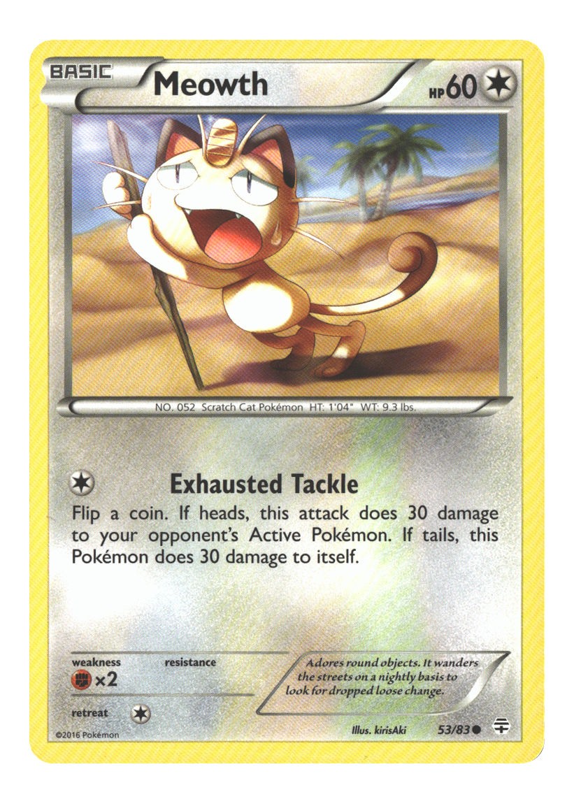53/83 Meowth Common Normal