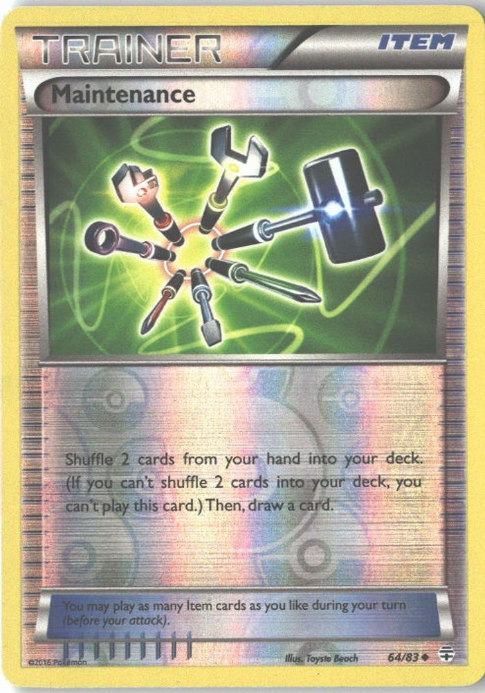 64/83 Maintenance Uncommon Reverse Holofoil