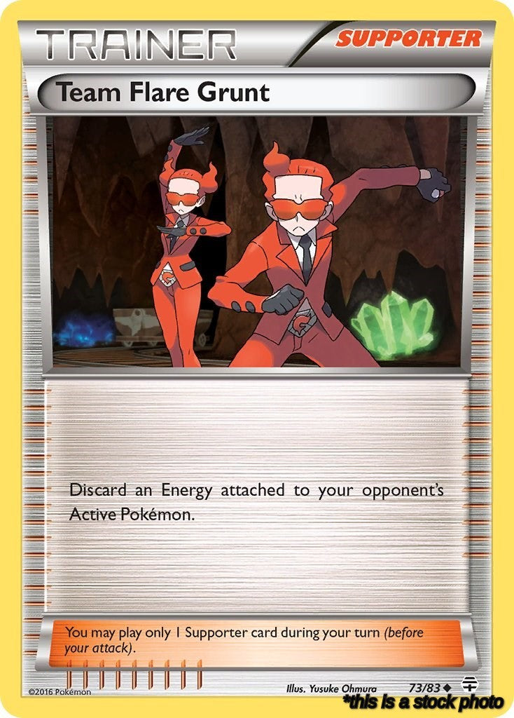 Reverse Holofoil Team Flare Grunt [73/83 Lightly Played ]