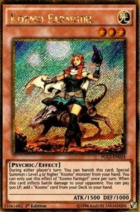 1st Edition Kozmo Farmgirl [PGL3-EN024 Lightly Played] Gold Secret Rare