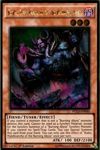 1st Edition Rubic, Malebranche of the Burning Abyss [PGL3-EN046 Moderately Played] Gold Rare
