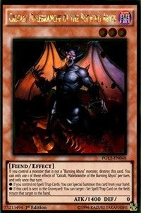 1st Edition Calcab, Malebranche of the Burning Abyss [PGL3-EN048 Moderately Played] Gold Rare