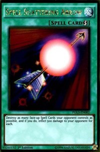 1st Edition Spell Shattering Arrow [PGL3-EN082 Moderately Played] Gold Rare