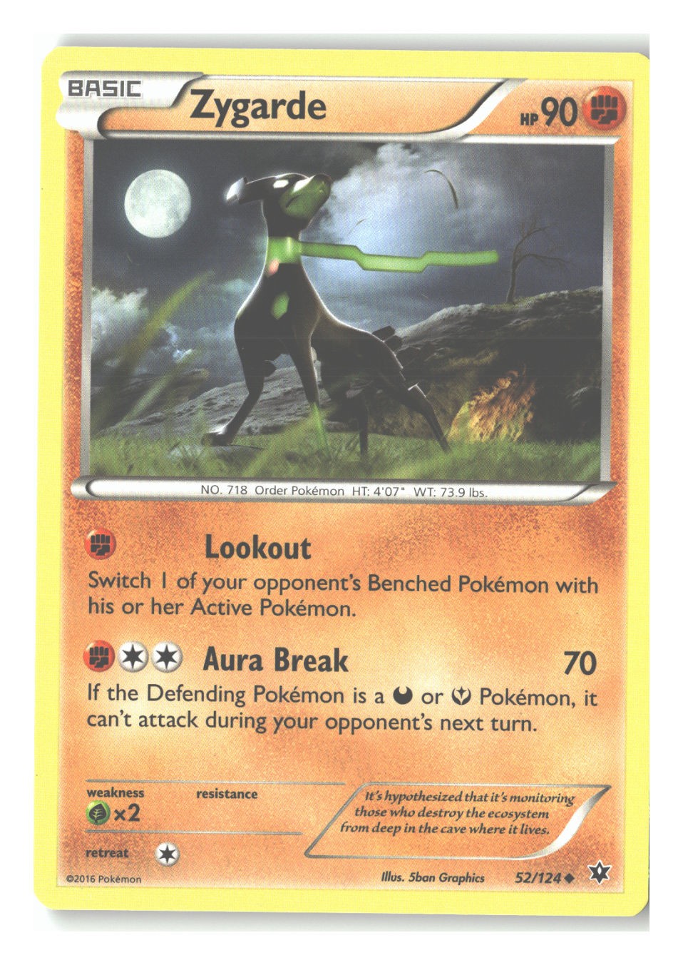 52/124 Zygarde (52) Uncommon Normal
