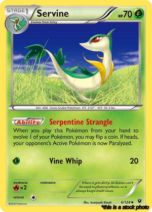 6/124 Servine Uncommon Reverse Holofoil