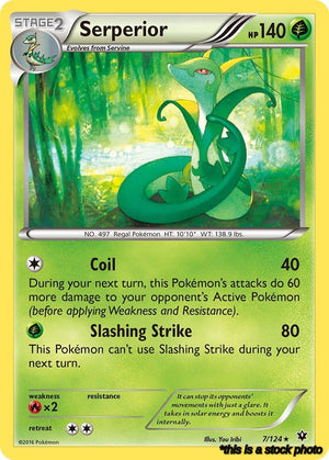 Rare Serperior [7/124 Lightly Played ]