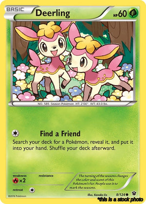 Reverse Holofoil Deerling [8/124 Near Mint ]