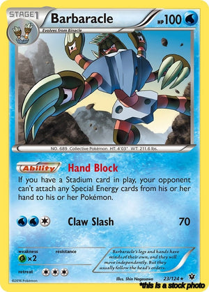 Normal Barbaracle [23/124 Near Mint ]