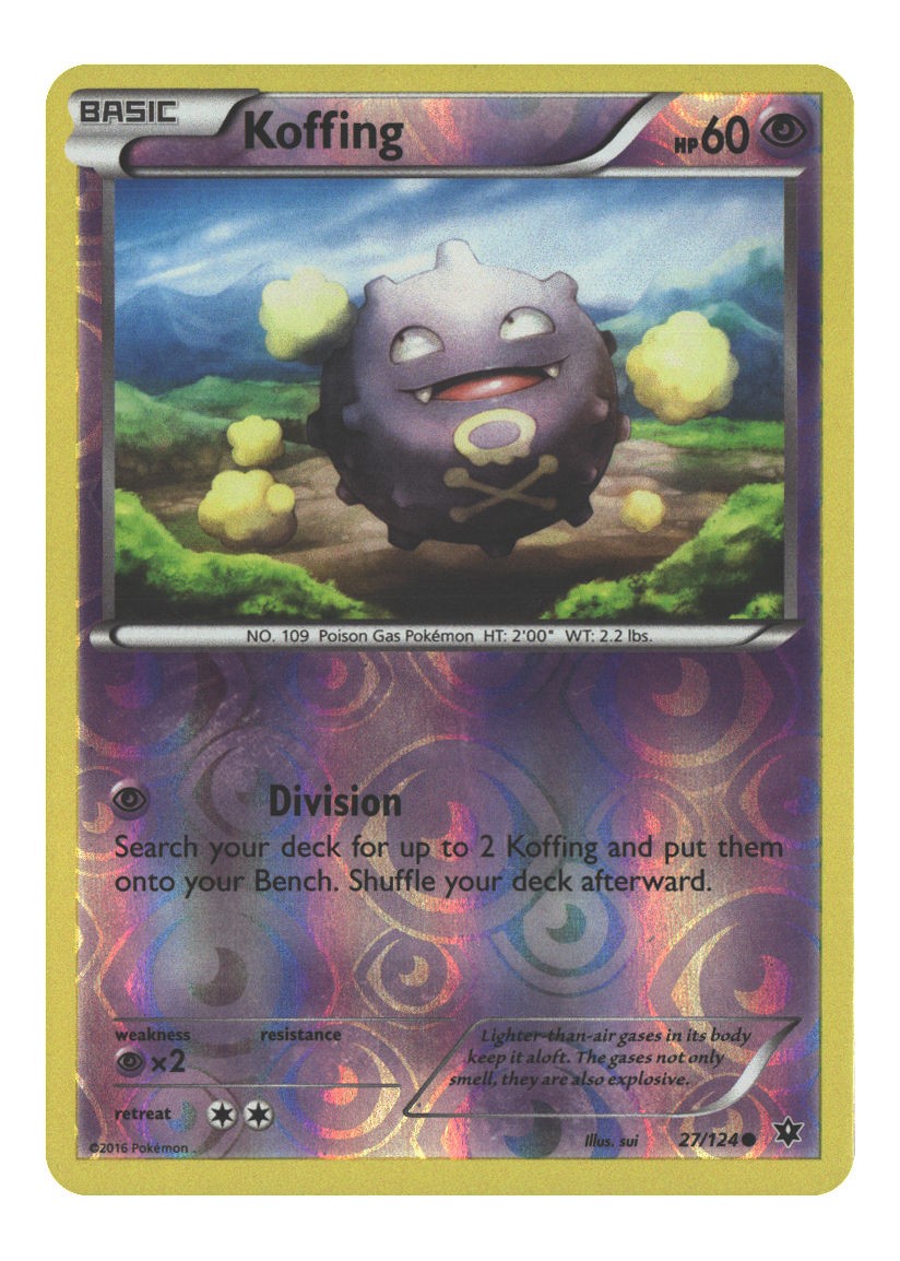 27/124 Koffing Common Reverse Holofoil