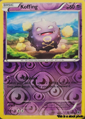 27/124 Koffing Common Reverse Holofoil