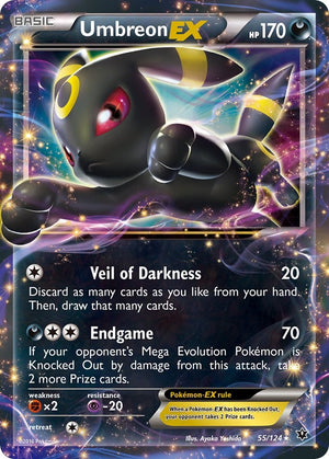 Ultra Rare Umbreon EX [55/124 Near Mint ]