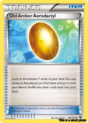 106/124 Old Amber Aerodactyl Uncommon Normal