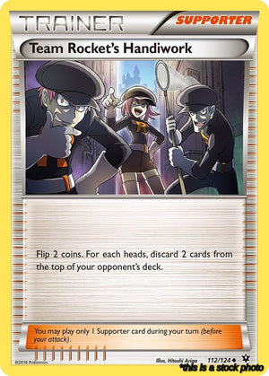 Reverse Holofoil Team Rocket's Handiwork [112/124 Lightly Played ]