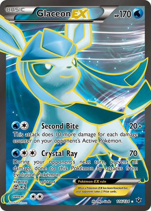 Ultra Rare Glaceon EX (Full Art) [116/124 Moderately Played ]