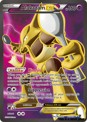 117/124 Alakazam EX (Full Art) Ultra Rare Holofoil