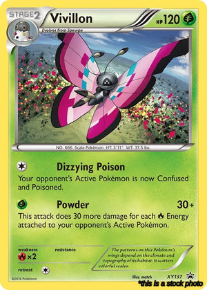 Holofoil Vivillon [XY137 Near Mint ]