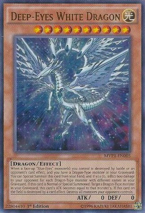 1st Edition Deep-Eyes White Dragon [MVP1-EN005 Moderately Played] Ultra Rare