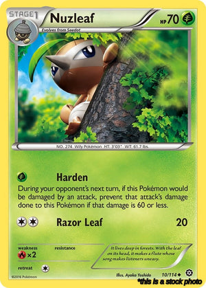 10/114 Nuzleaf Uncommon Normal