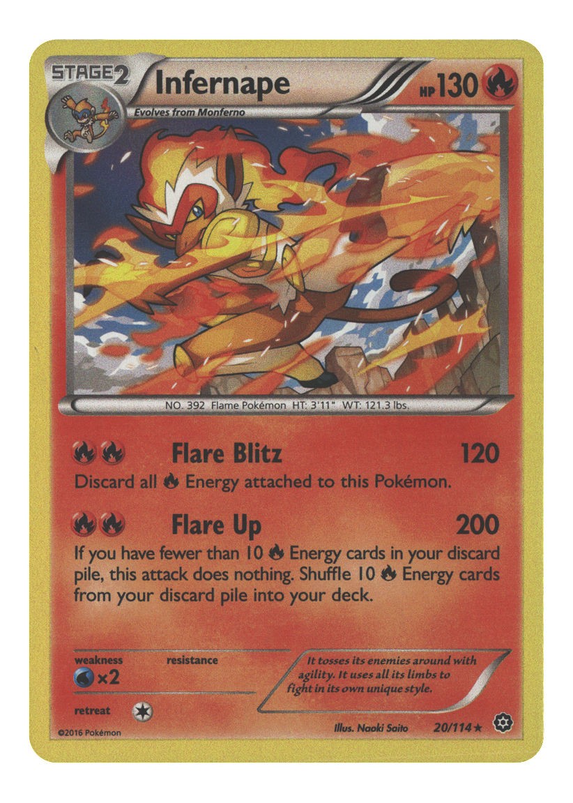 20/114 Infernape Holo Rare Holofoil