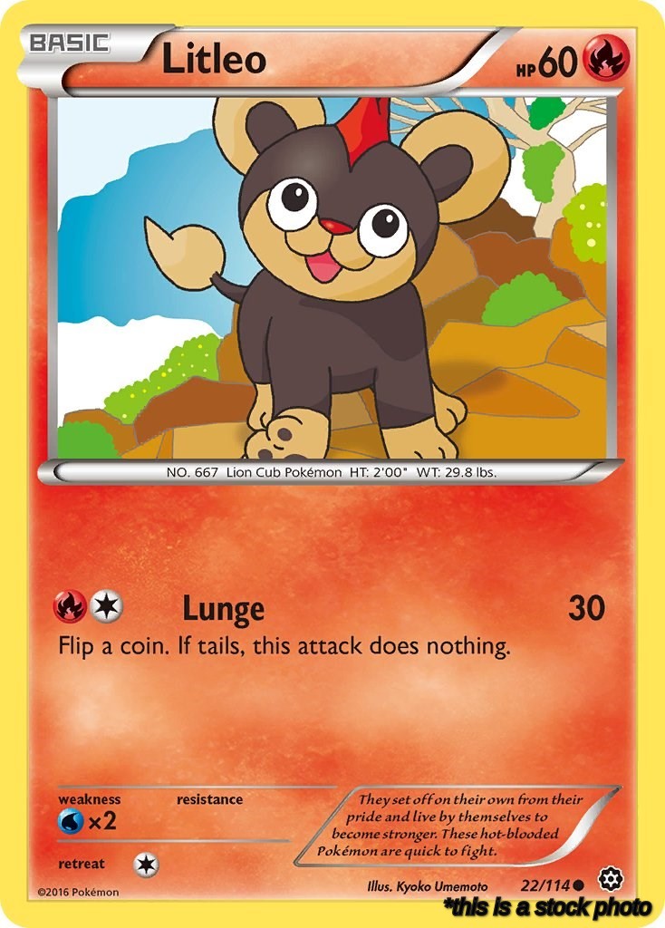 Reverse Holofoil Litleo [22/114 Lightly Played ]
