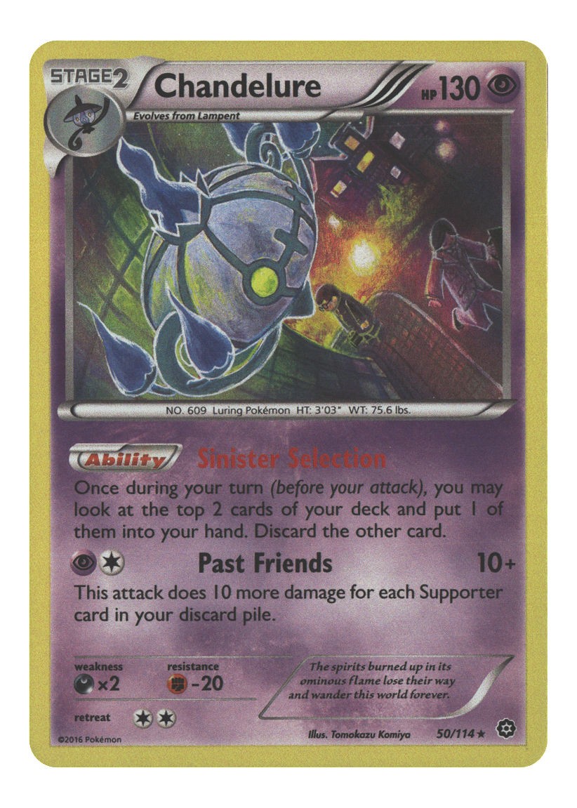 50/114 Chandelure Holo Rare Holofoil