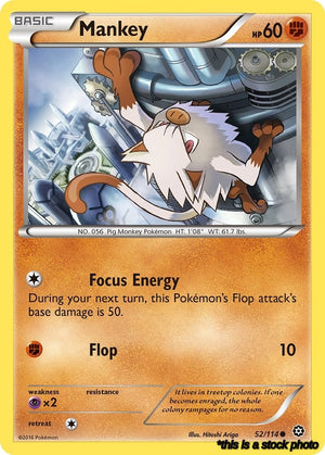 Normal Mankey [52/114 Lightly Played ]