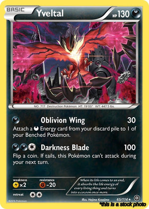 Holofoil Yveltal [65/114 Lightly Played ]