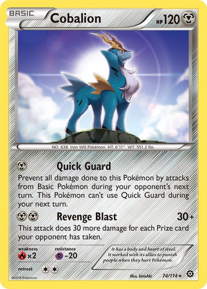 Rare Cobalion [74/114 Near Mint ]