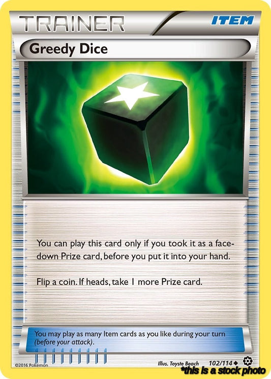 Reverse Holofoil Greedy Dice [102/114 Lightly Played ]