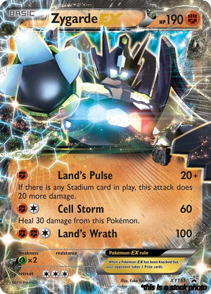 Holofoil Zygarde EX (Shiny) [XY151 Moderately Played ]