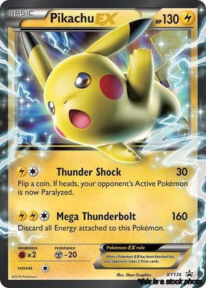 Promo Pikachu EX - XY174 [XY174 Lightly Played ]