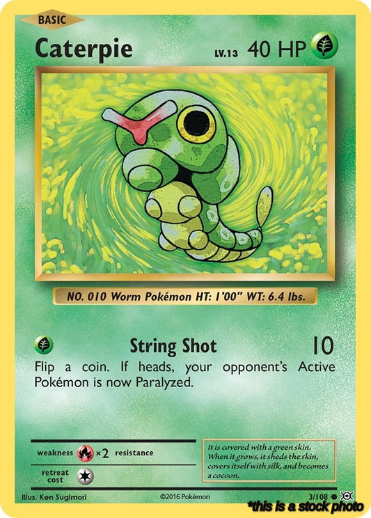 Normal Caterpie [3/108 Lightly Played ]