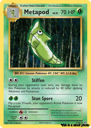 4/108 Metapod Uncommon Normal