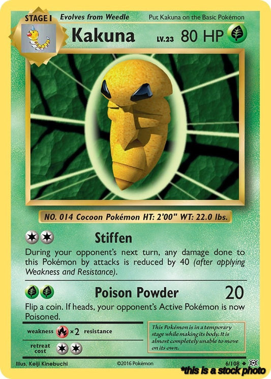 Uncommon Kakuna [6/108 Near Mint ]