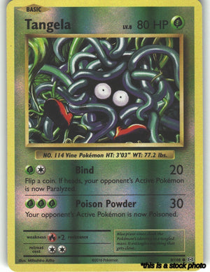 8/108 Tangela Common Reverse Holofoil Lightly Played